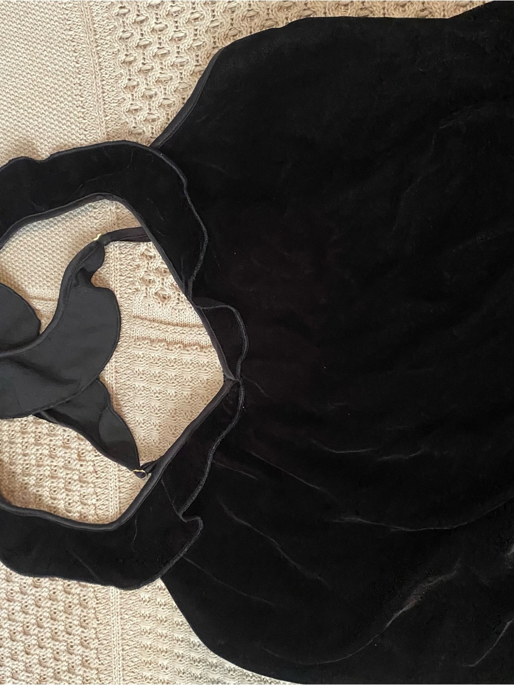 Victoria Secret Black Velvet Halter  Romper size M - Picture 5 of 9